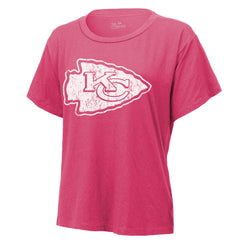 Patrick Mahomes Kansas City Chiefs Majestic Threads Women's Name & Number T-Shirt - Pink - NFL