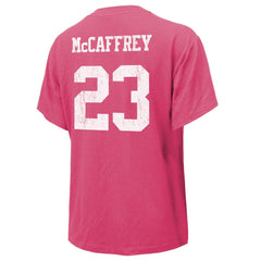 Christian McCaffrey San Francisco 49ers Majestic Threads Women's Name & Number T-Shirt - Pink - NFL