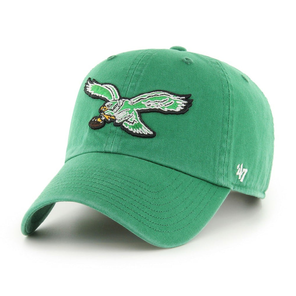 Philadelphia Eagles '47 Clean Up Adjustable Hat - Kelly Green - 47 brand