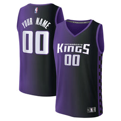 Fanatics Sacramento Kings Fast Break Custom Jersey Statement Edition Purple