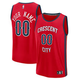 Fanatics New Orleans Pelicans Youth Fast Break Custom Replica Jersey Red Statement Edition