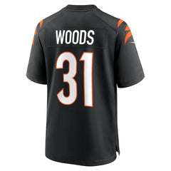 Ickey Woods Cincinnati Bengals Retired Player Game Jersey - Black - Nike
