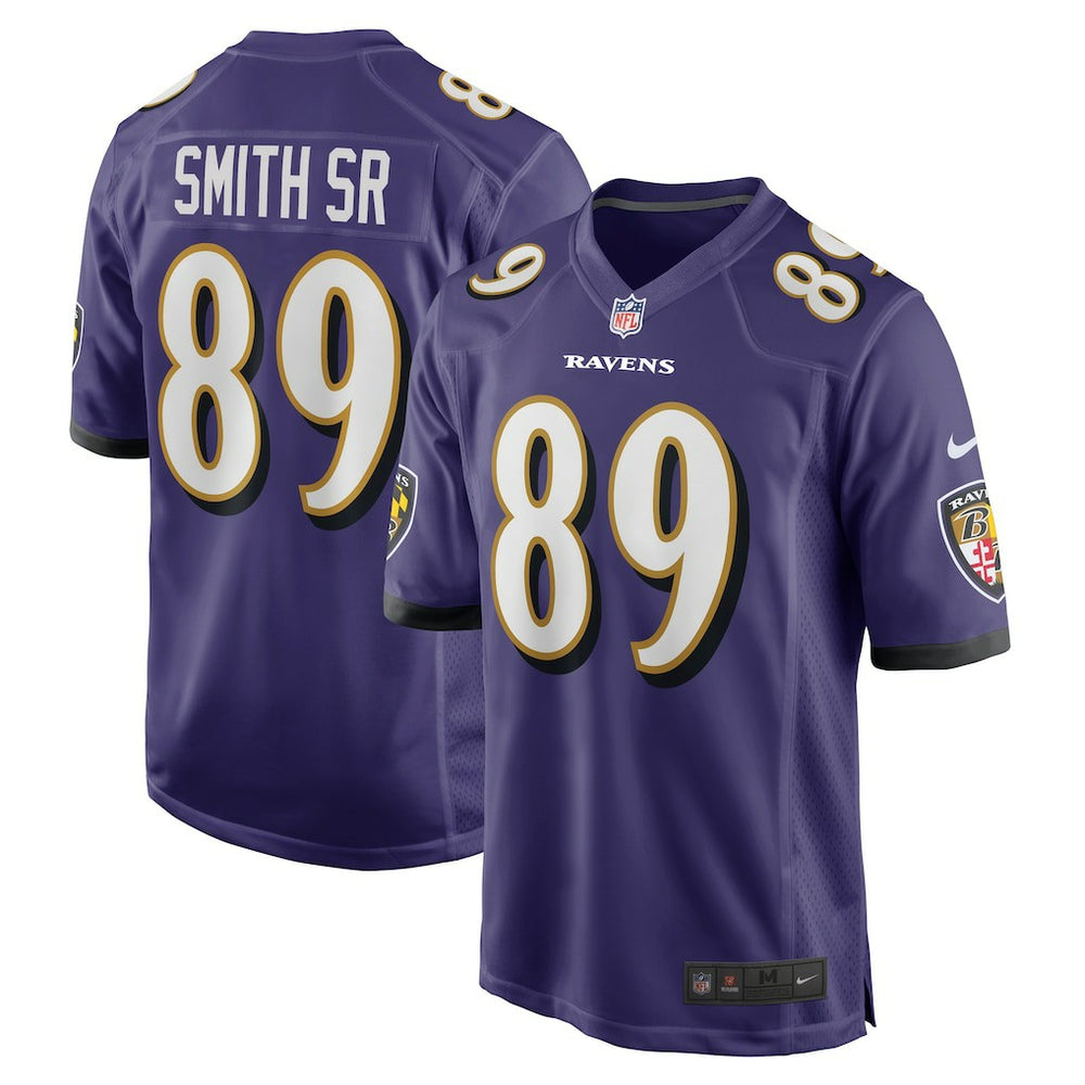 Steve Smith Sr. Baltimore Ravens Retired Player Game Jersey - Purple - Nike