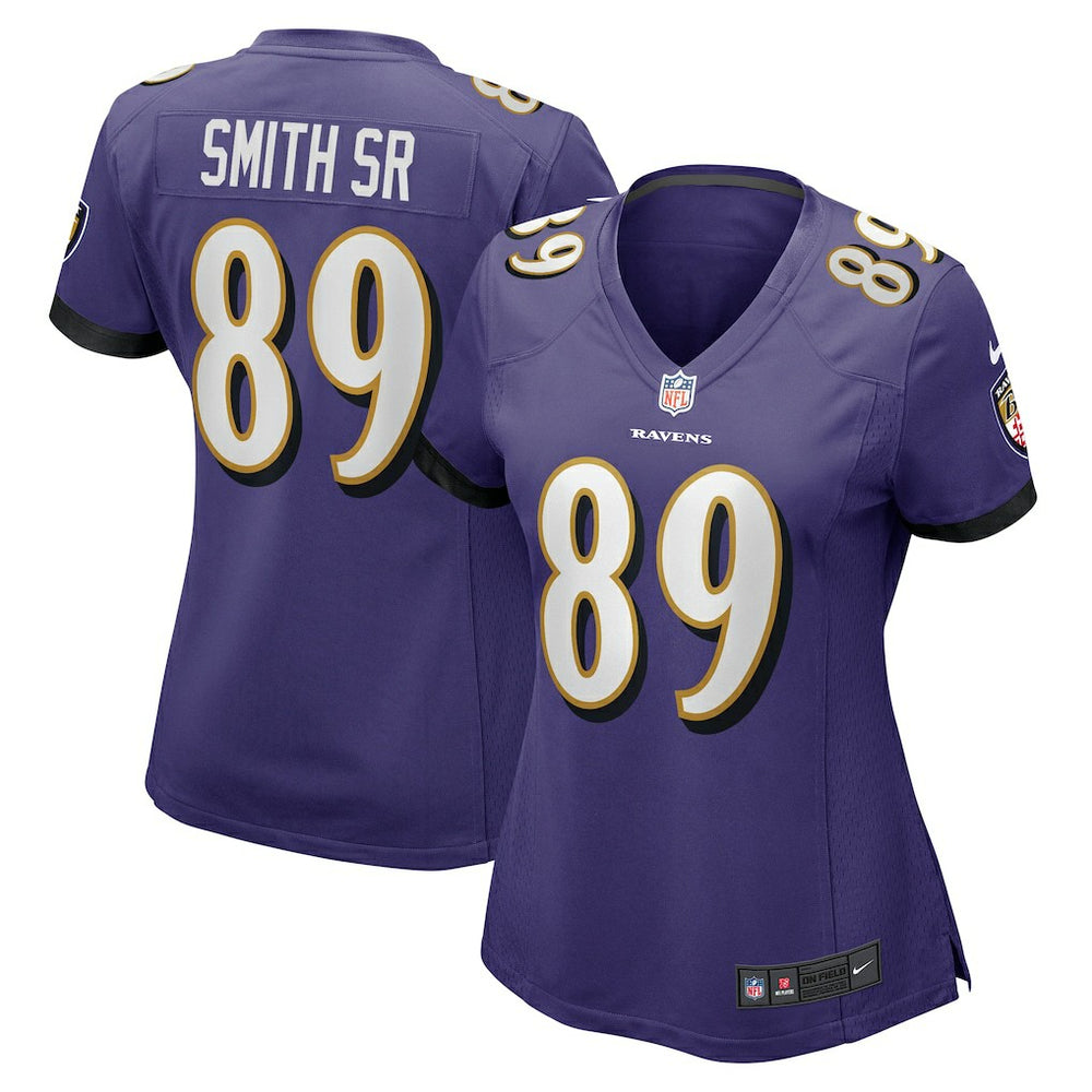 Steve Smith Sr. Baltimore Ravens Women's Retired Player Game Jersey - Purple - Nike