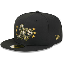 Athletics New Era 2024 Armed Forces Day On-Field 59FIFTY Fitted Hat for sale