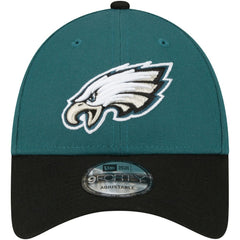 Philadelphia Eagles New Era The League Two-Tone 9FORTY Adjustable Hat - Midnight Green/Black - NFL