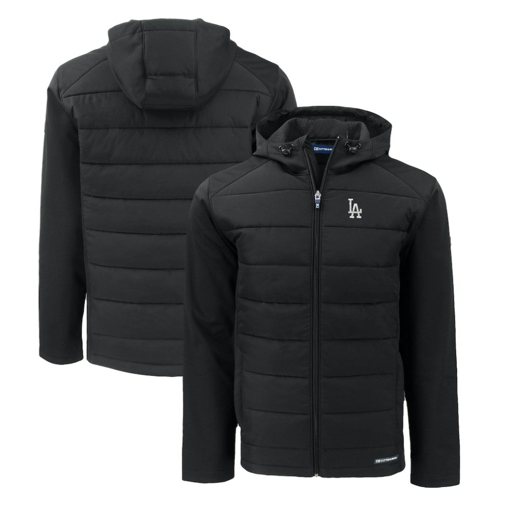 Los Angeles Dodgers Cutter & Buck Evoke Hybrid Eco Softshell Recycled Full-Zip Hoodie Discount