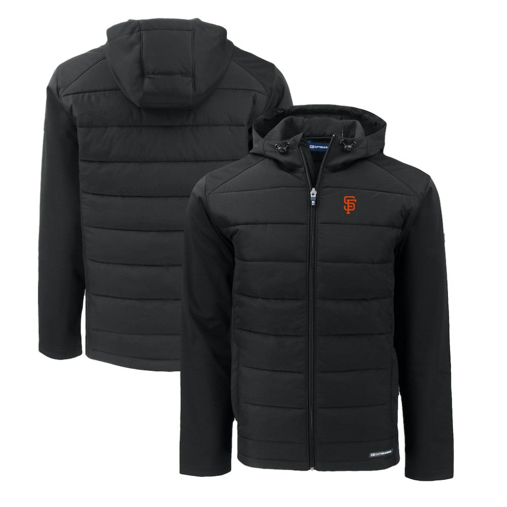 San Francisco Giants Cutter & Buck Evoke Hybrid Eco Softshell Recycled Full-Zip Hoodie Near Me