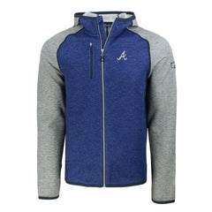 Atlanta Braves Cutter & Buck Mainsail Full-Zip Hooded Jacket Outlet