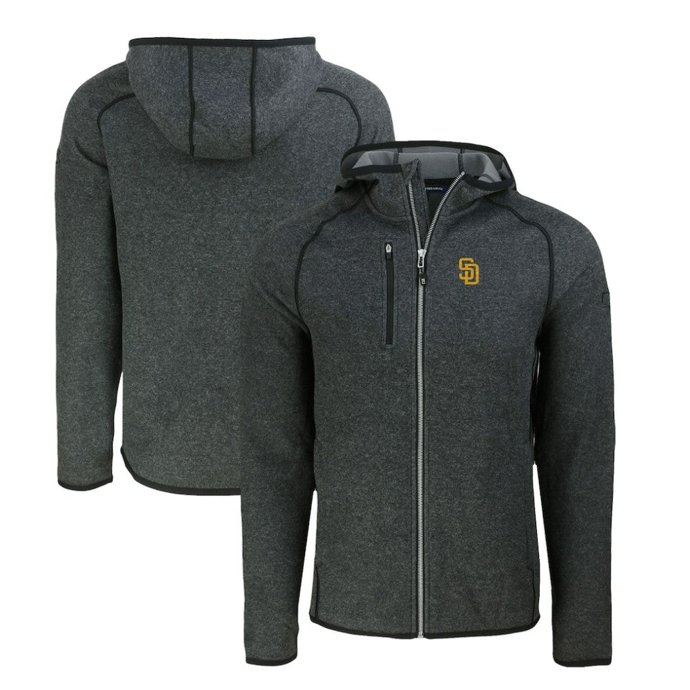 San Diego Padres Cutter & Buck Mainsail Full-Zip Hooded Jacket Online