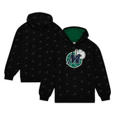 Mitchell & Ness Dallas Mavericks Hardwood Classics Allover Print Pullover Hoodie Black