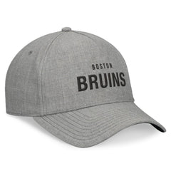 Boston Bruins Fanatics Elements A-Frame Leather Strapback Hat - Heather Gray | Fanatics on sale