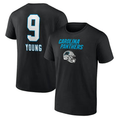 Bryce Young Carolina Panthers Team Wordmark Name & Number T-Shirt - Black - NFL