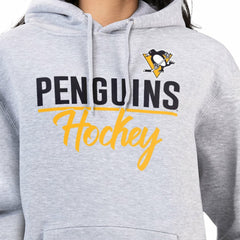 Pittsburgh Penguins G-III 4Her by Carl Banks Women's Team Sport Tri-Blend Fleece Hoodie - Heather Gray | NHL Lifestyle