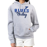 St. Louis Blues G-III 4Her by Carl Banks Women's Team Sport Tri-Blend Fleece Hoodie - Heather Gray | NHL on sale