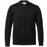 New York Jets Charles Tyrwhitt Merino Full-Zip Sweater - Black - NFL