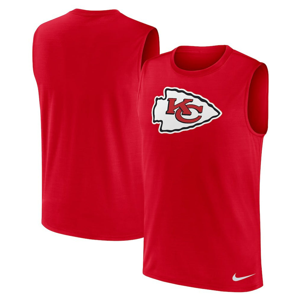 Kansas City Chiefs Blitz Legend Dri-FIT Muscle Tank Top - Red - Nike