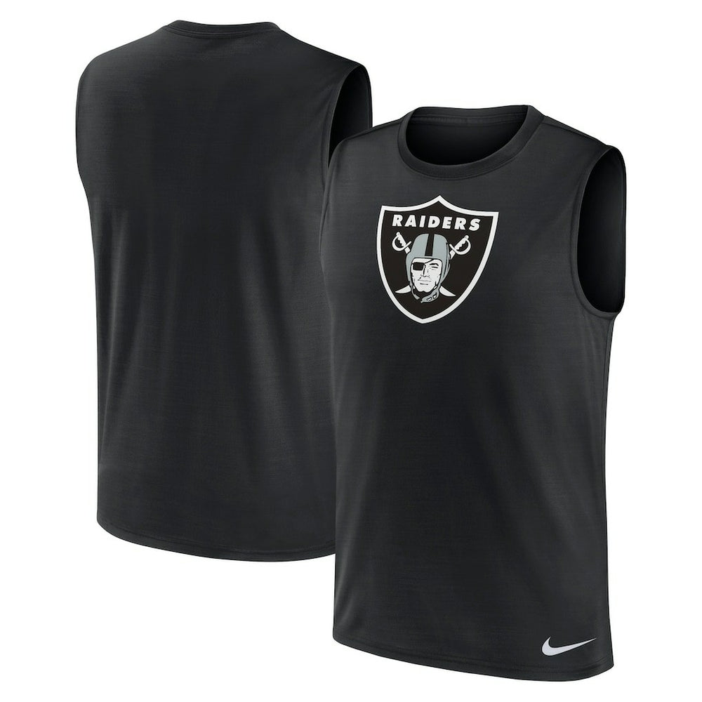 Las Vegas Raiders Blitz Legend Dri-FIT Muscle Tank Top - Black - Nike