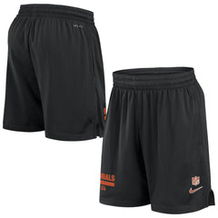 Cincinnati Bengals 2024 Sideline Performance Mesh Shorts - Black - Nike