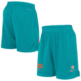 Miami Dolphins 2024 Sideline Performance Mesh Shorts - Aqua - Nike