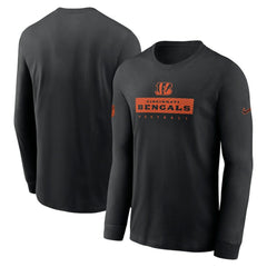 Cincinnati Bengals Sideline Dri-FIT Long Sleeve T-Shirt - Black - Nike