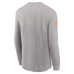 Miami Dolphins Sideline Dri-FIT Long Sleeve T-Shirt - Gray - Nike