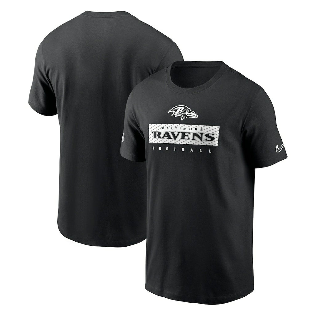 Baltimore Ravens Sideline Performance T-Shirt - Black - Nike