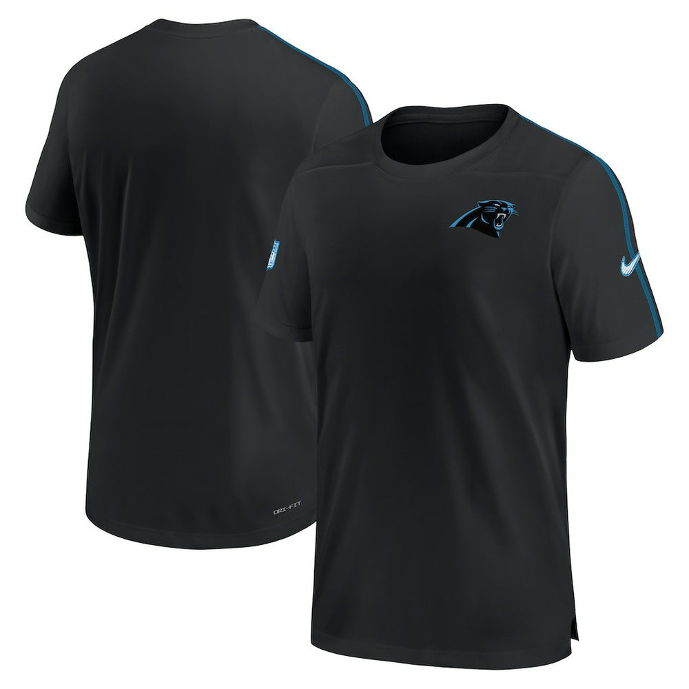 Carolina Panthers 2024 Sideline Coach UV Performance T-Shirt - Black - Nike