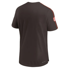 Cleveland Browns 2024 Sideline Coach UV Performance T-Shirt - Brown - Nike