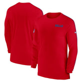Buffalo Bills Sideline Coach UV Performance Long Sleeve T-Shirt - Red - Nike