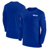 Buffalo Bills Sideline Coach UV Performance Long Sleeve T-Shirt - Royal - Nike