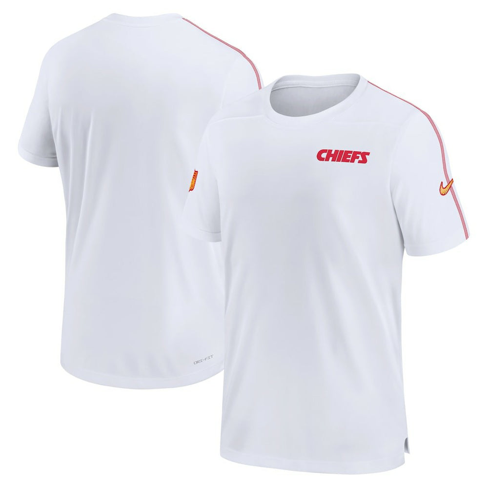 Kansas City Chiefs 2024 Sideline Coach UV Performance T-Shirt - White - Nike