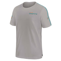 Miami Dolphins 2024 Sideline Coach UV Performance T-Shirt - Gray - Nike