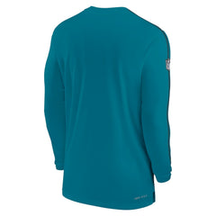 Jacksonville Jaguars Sideline Coach UV Performance Long Sleeve T-Shirt - Teal - Nike