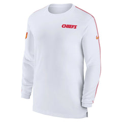Kansas City Chiefs Sideline Coach UV Performance Long Sleeve T-Shirt - White - Nike