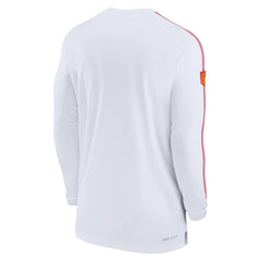 Kansas City Chiefs Sideline Coach UV Performance Long Sleeve T-Shirt - White - Nike