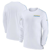 Los Angeles Chargers Sideline Coach UV Performance Long Sleeve T-Shirt - White - Nike