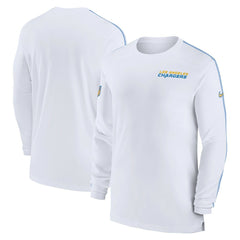 Los Angeles Chargers Sideline Coach UV Performance Long Sleeve T-Shirt - White - Nike