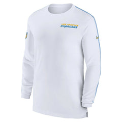 Los Angeles Chargers Sideline Coach UV Performance Long Sleeve T-Shirt - White - Nike