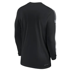 Philadelphia Eagles Sideline Coach UV Performance Long Sleeve T-Shirt - Black - Nike