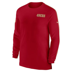 San Francisco 49ers Sideline Coach UV Performance Long Sleeve T-Shirt - Scarlet - Nike