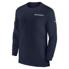Seattle Seahawks Sideline Coach UV Performance Long Sleeve T-Shirt - College Navy - Nike