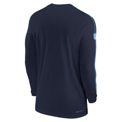 Tennessee Titans Sideline Coach UV Performance Long Sleeve T-Shirt - Navy - Nike