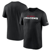 Atlanta Falcons Primetime Legend Wordmark Performance T-Shirt - Black - Nike