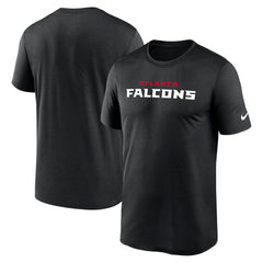 Atlanta Falcons Primetime Legend Wordmark Performance T-Shirt - Black - Nike