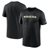 Baltimore Ravens Primetime Legend Wordmark Performance T-Shirt - Black - Nike