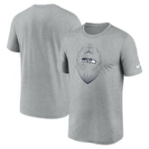 Seattle Seahawks Primetime Legend Icon Performance T-Shirt - Heather Gray - Nike