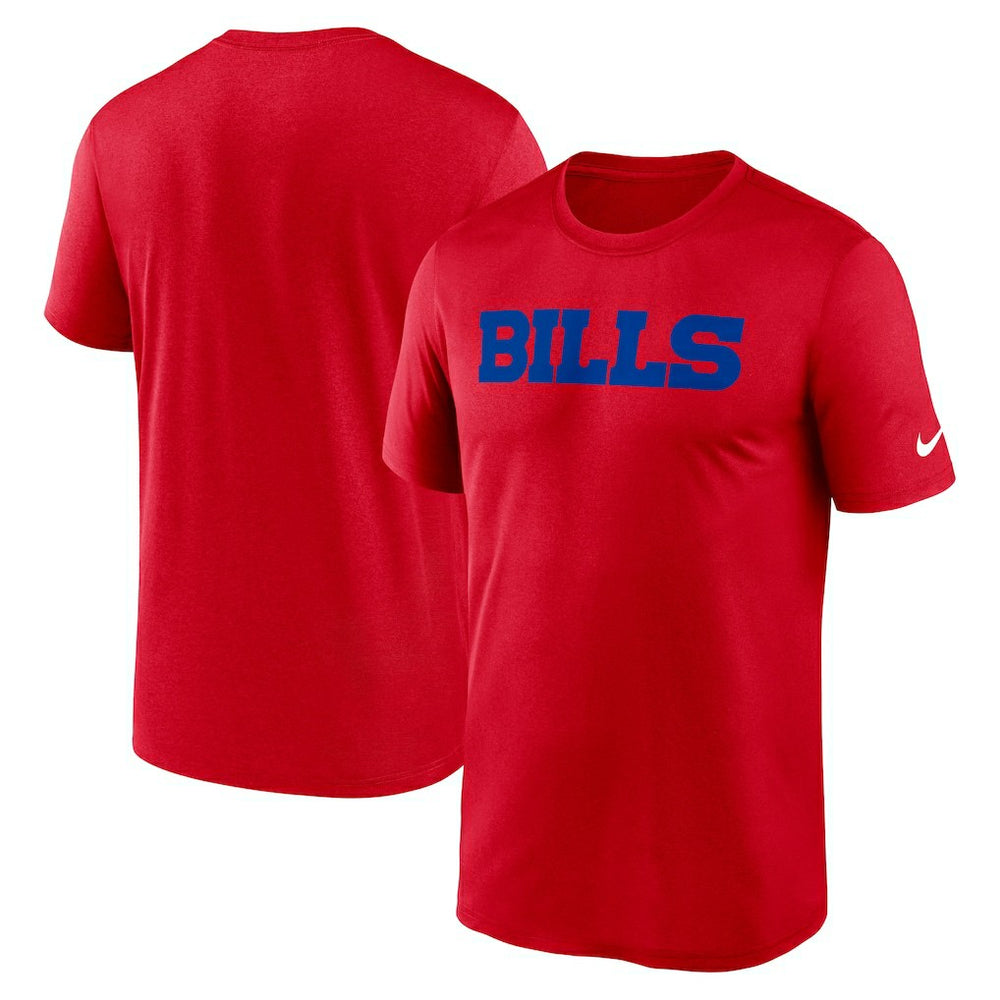 Buffalo Bills Primetime Legend Wordmark Performance T-Shirt - Red - Nike