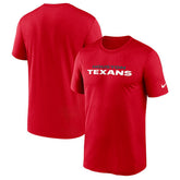 Houston Texans Primetime Legend Wordmark Performance T-Shirt - Red - Nike