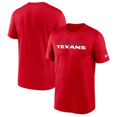 Houston Texans Primetime Legend Wordmark Performance T-Shirt - Red - Nike